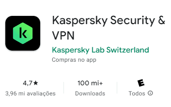 Instalação do Kaspersky Security no celular